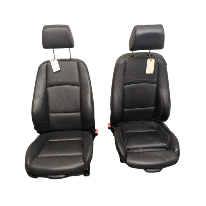 BMW E92 335i 328i Black Leather Heated Front Sport Seats