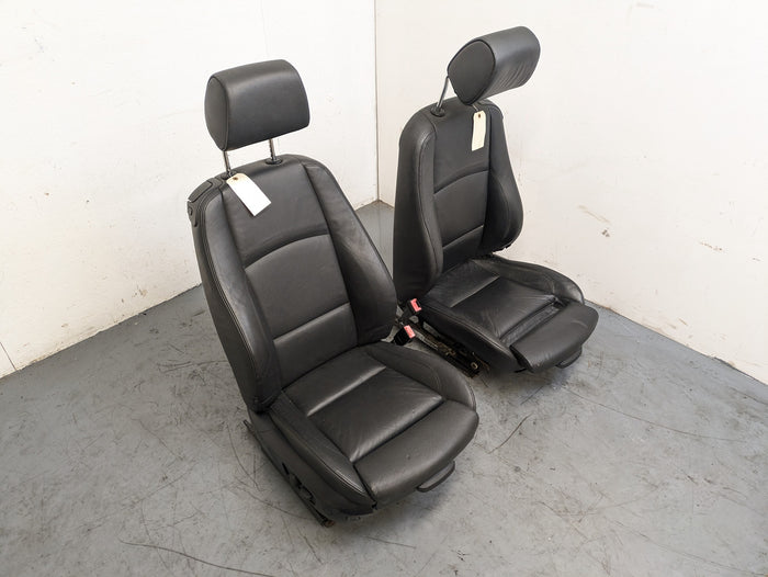 BMW E92 335i 328i Black Leather Heated Front Sport Seats