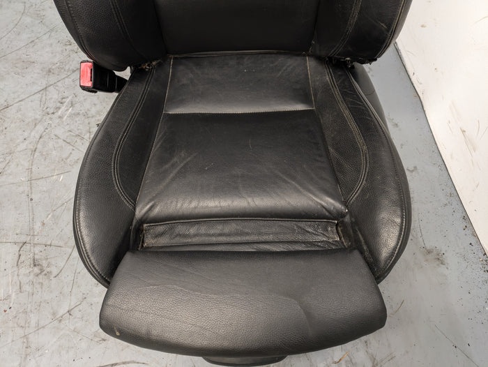 BMW E92 335i 328i Black Leather Heated Front Sport Seats