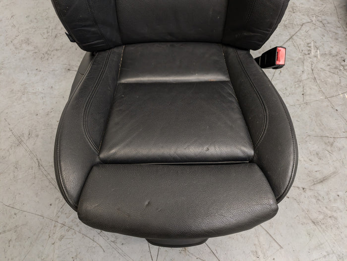 BMW E92 335i 328i Black Leather Heated Front Sport Seats