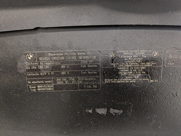 BMW E92 E93 335i 328i Pre-LCI Hood Black Sapphire Metallic (475) *DAMAGED*