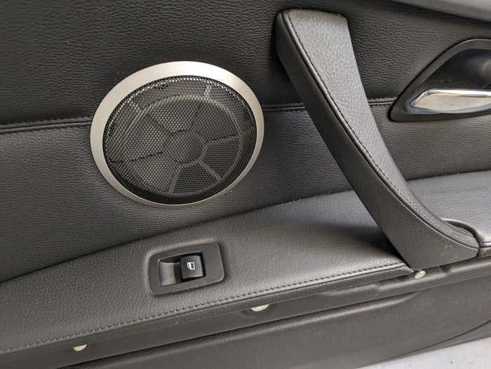 BMW E92 E93 335i 328i Right/Passenger Side Front Black Leather Door Panel Card 51417154587