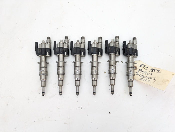 BMW E92 E90 E93 335i 335xi N54 Engine Index 11 Fuel Injector Set Of 6 7585261-11