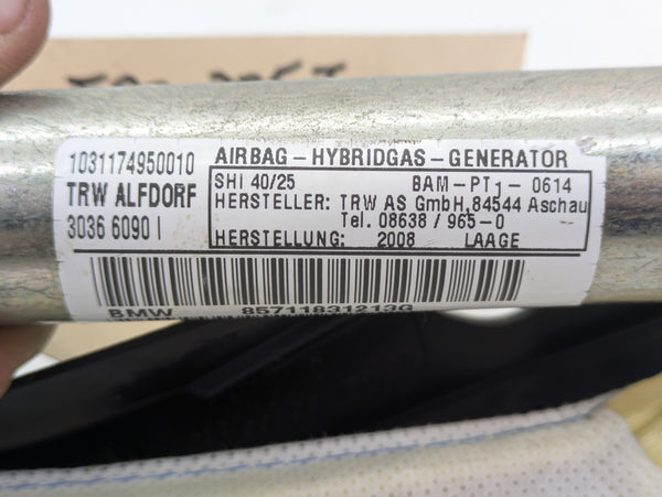BMW E92 335i 328i M3 Right/Passenger Side Curtain Airbag 7118312
