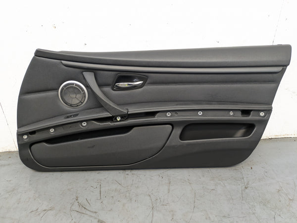 BMW E92 E93 335i 328i Right/Passenger Side Front Black Leather Door Panel Card 7154587