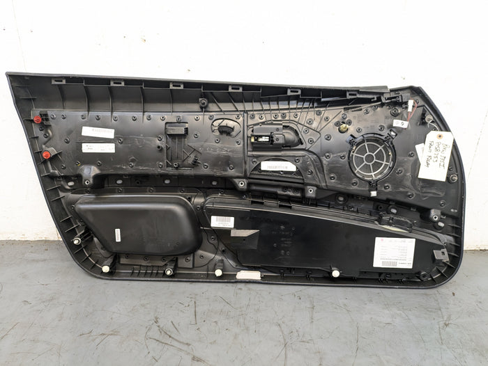 BMW E92 E93 335i 328i Right/Passenger Side Front Black Leather Door Panel Card 7154587