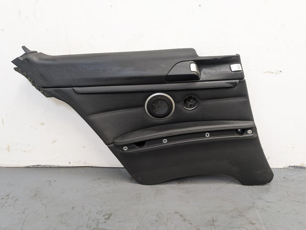 BMW E92 335i 328i Left/Driver Side Rear Black Leather Door Panel Card 6980699