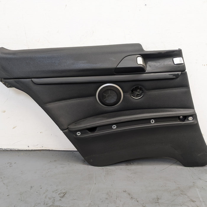 BMW E92 335i 328i Left/Driver Side Rear Black Leather Door Panel Card 6980699