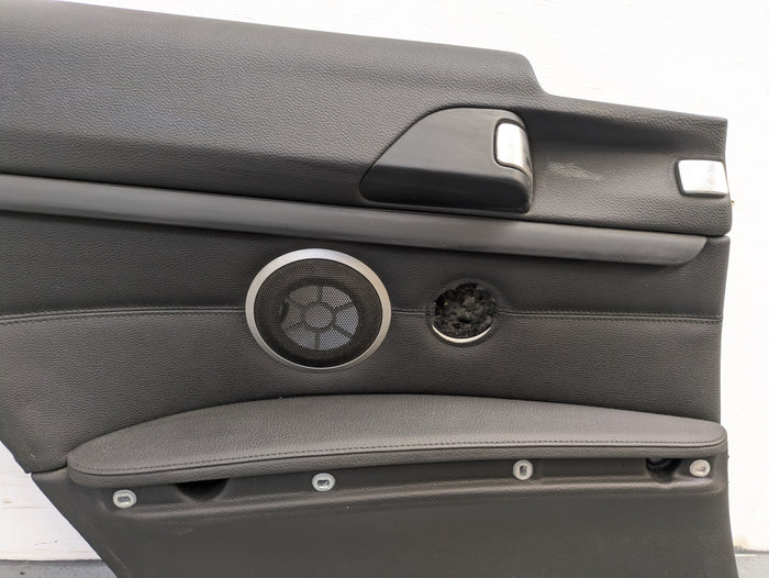 BMW E92 335i 328i Left/Driver Side Rear Black Leather Door Panel Card 6980699