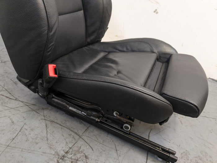 BMW E92 335i 328i Front Black Leather Heated Sport Seats