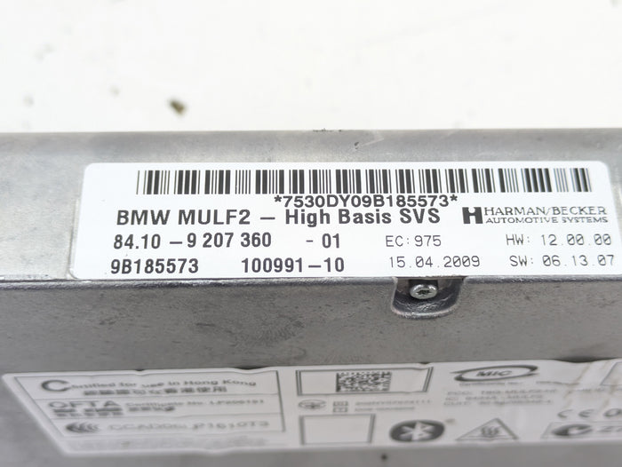 BMW E92 E90 E91 E93 3 Series Bluetooth Communication Control Module/MULF2/High Basis SVS 9207360