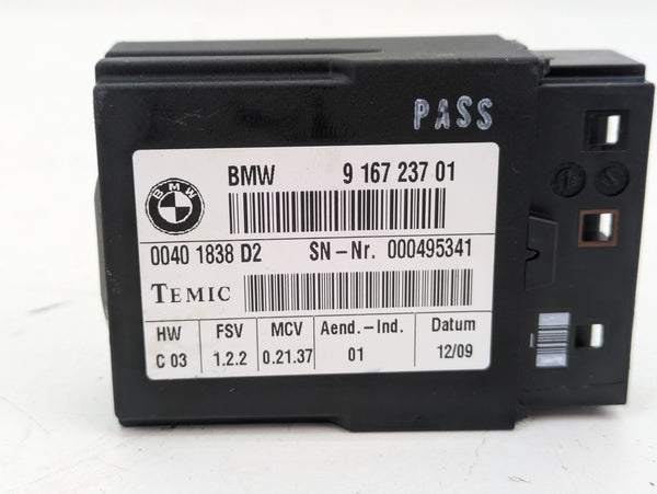 BMW E92 335i 328i M3 Right/Passenger Side Seat Belt Extender Control Module/LCPA 9167237