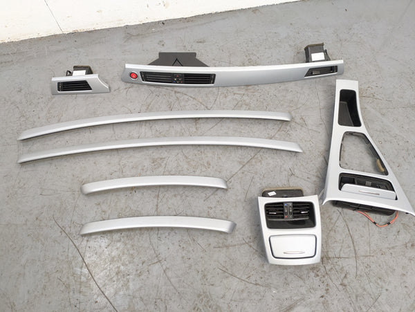 BMW E92 335i 328i M Sport Glacier Silver Non-iDrive Interior Trim Set