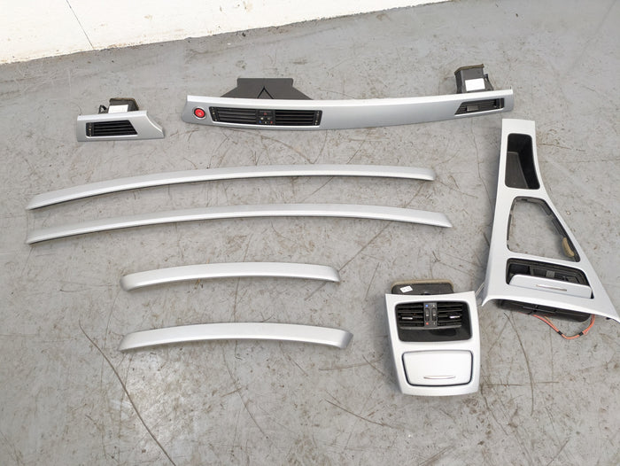 BMW E92 335i 328i M Sport Glacier Silver Non-iDrive Interior Trim Set