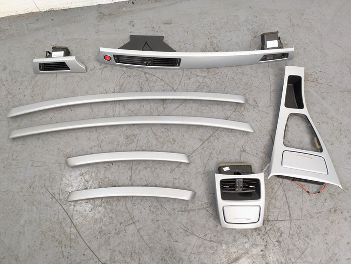 BMW E92 335i 328i M Sport Glacier Silver Non-iDrive Interior Trim Set