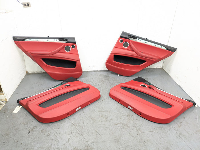 E70 X5 M Merino Red Leather Interior Set Seats With Dashboard