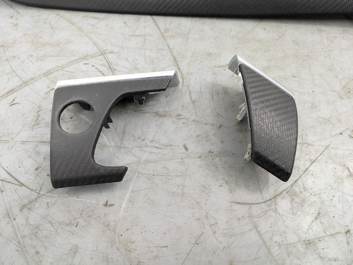 BMW E70 X5 M Carbon Leather Interior Door Panel Center Console Trim Set 51169186947