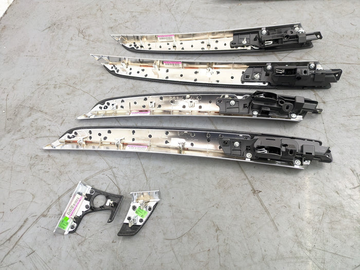 BMW E70 X5 M Carbon Leather Interior Door Panel Center Console Trim Set 51169186947