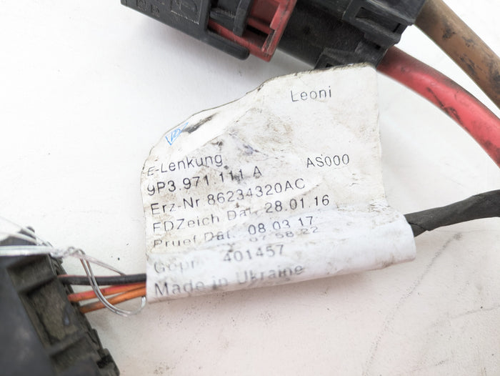 Porsche 991.2 911 GTS Electric Power Steering Rack Wiring Harness 9P3971111A *DAMAGED*