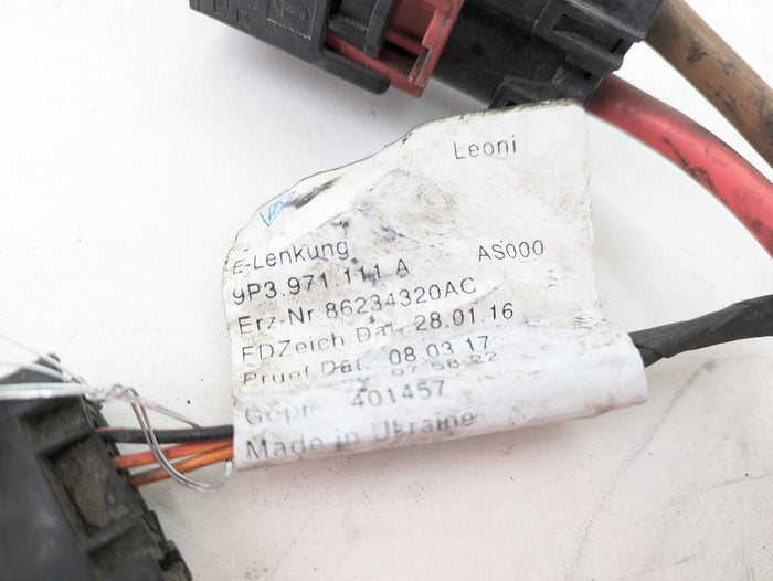 Porsche 991.2 911 GTS Electric Power Steering Rack Wiring Harness 9P3971111A *DAMAGED*