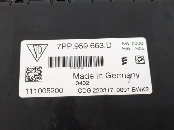Porsche 991.2 911 GTS Voltage Converter Control Module 7PP959663D