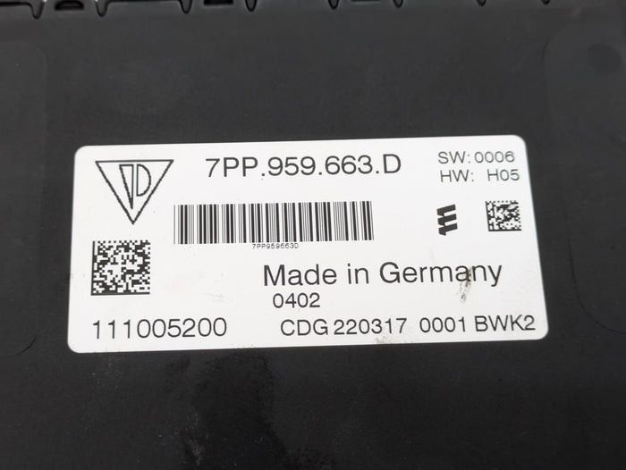 Porsche 991.2 911 GTS Voltage Converter Control Module 7PP959663D