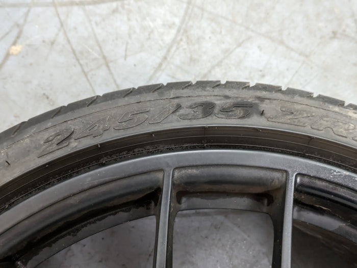 Porsche 991.2 911 GTS Front Left/Right Center Lock Matte Black Wheel 20