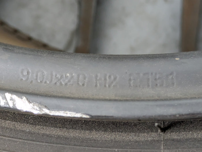 Porsche 991.2 911 GTS Front Left/Right Center Lock Matte Black Wheel 20