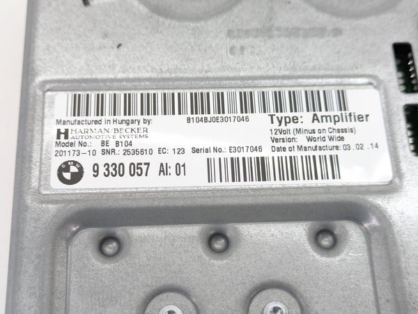 BMW F32 F30 F31 F33 F34 F36 4 & 3 Series Harman Kardon Audio Amplifier 9330057
