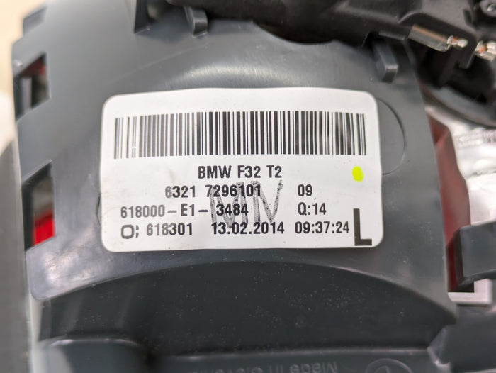 BMW F32 F33 F36 4 Series Pre-LCI Left/Driver Side Inner Trunk Tail Light 7296101