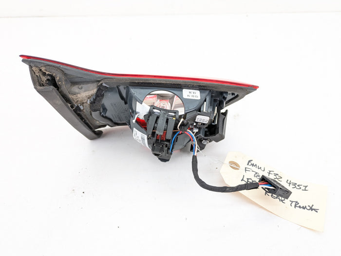 BMW F32 F33 F36 4 Series Pre-LCI Right/Passenger Side Inner Trunk Tail Light 7296102