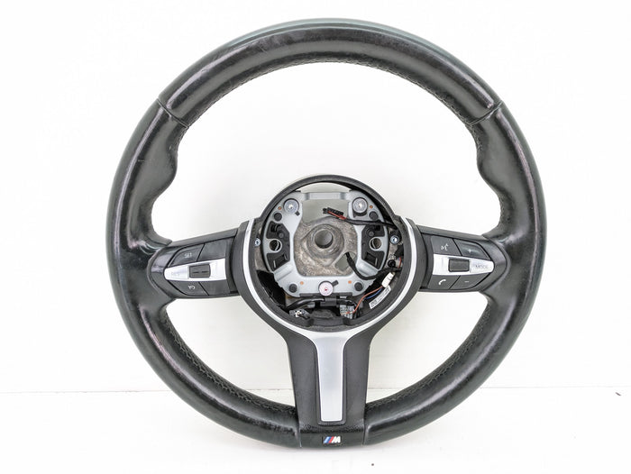 BMW F32 F30 F31 F33 F34 F36 4 & 3 Series M Sport Heated Leather Steering Wheel W/O Paddles 32307848339