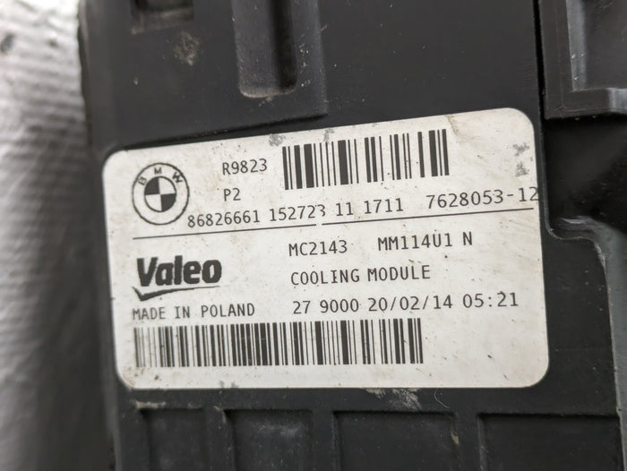 BMW F32 F33 F30 435xi 335xi M Sport N55 Manual Transmission Radiator/Radiator Fan/Intercooler 7640513/7600531/7628053/7608409