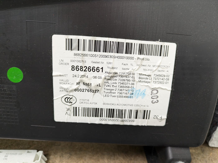 BMW F32 F33 4 Series Left/Driver Side Front Door Panel Card 51417389503