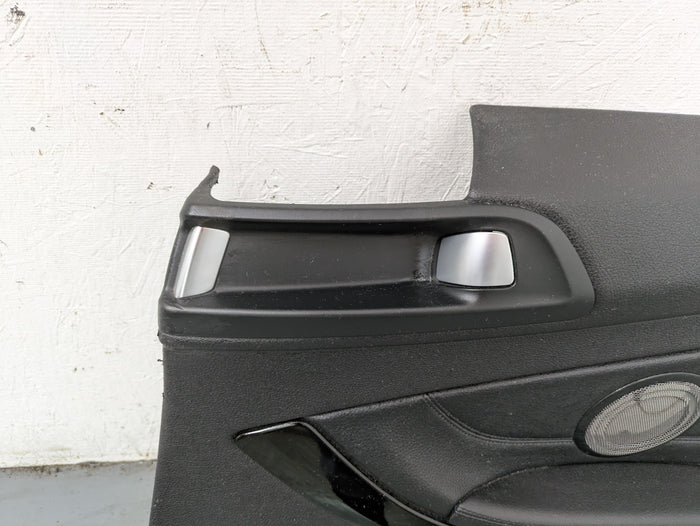 BMW F32 4 Series Right/Passenger Side Rear Black Dakota Leather Door Panel Card 51437389752