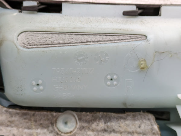 BMW F32 4 Series Right/Passenger Side Rear Black Dakota Leather Door Panel Card 51437389752