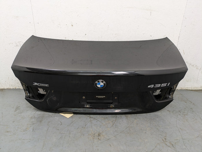 BMW F32 4 Series Trunk Lid Black Sapphire Metallic (475) 41007381193