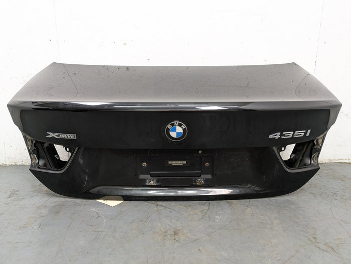 BMW F32 4 Series Trunk Lid Black Sapphire Metallic (475) 41007381193