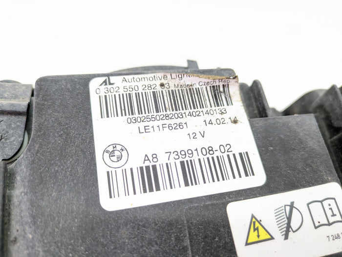 BMW F32 F33 F36 4 Series Pre-LCI Right/Passenger Side Adaptive Xenon Headlight 7399108/7296090 *DAMAGED*