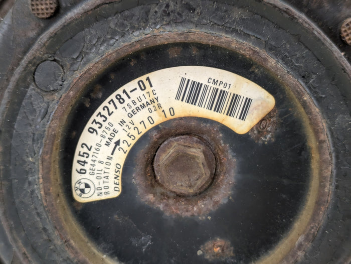 BMW F32 F33 F34 F36 F30 435xi 335xi N55 Air Conditioning/AC Compressor 9332781