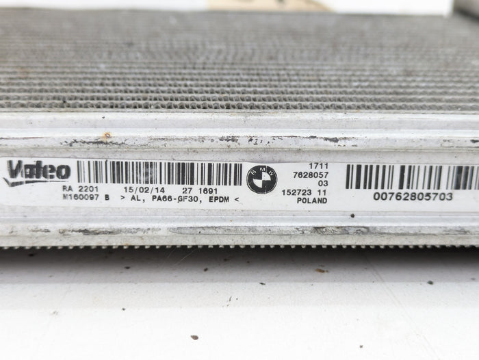 BMW F32 F33 F34 F36 F30 4 & 3 Series M Sport Auxiliary Radiator 7628057 *DAMAGED*