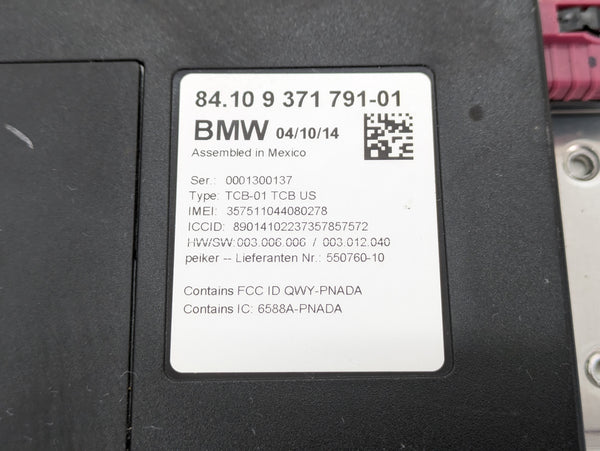 BMW F32 F30 F31 F33 F34 F36 4 & 3 Series Telematics Communication Module 9371791