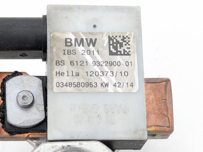 BMW F32 F30 F31 F34 F33 F36 4 & 3 Series Negative Battery IBS Cable 9322900