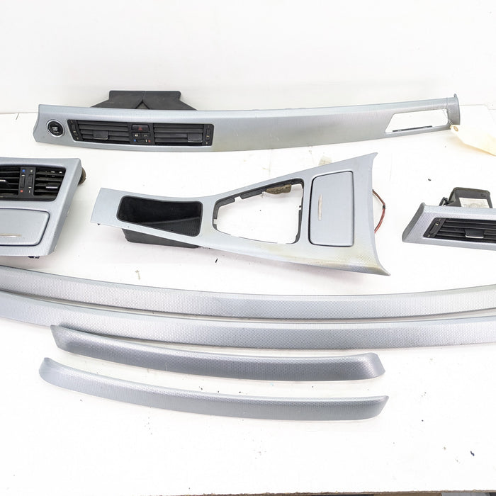 BMW E92 335xi 328xi M Sport Glacier Silver Non-iDrive Interior Trim Set