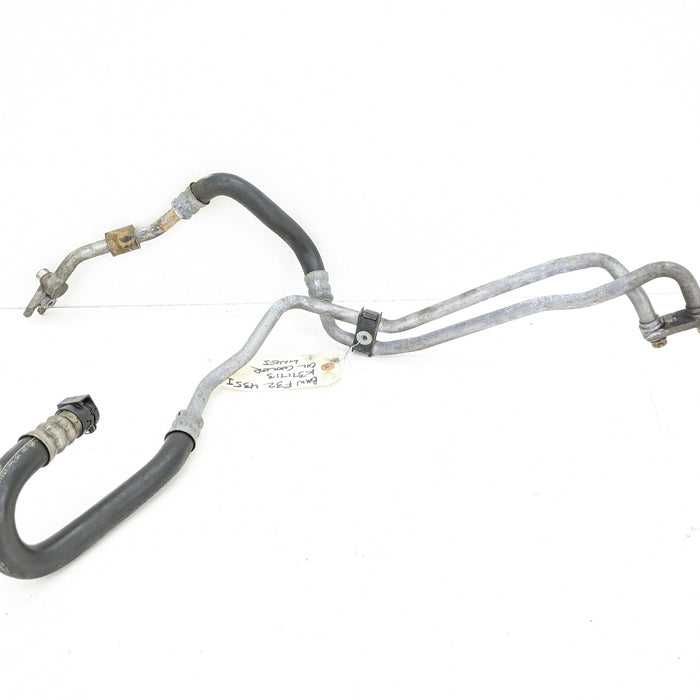 BMW F32 F30 435xi 335xi N55 Oil Cooler Inlet/Outlet Lines 7639643/7639644
