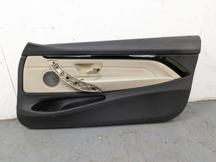 BMW F32 F33 4 Series Right/Passenger Side Front Oyster Dakota Leather Door Panel Card