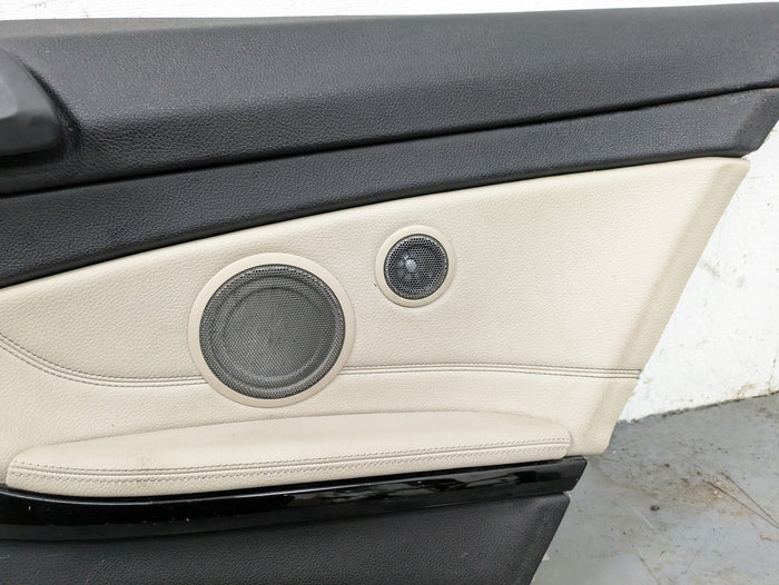 BMW F32 4 Series Right/Passenger Side Rear Oyster Dakota Leather Door Panel Card 51437389762