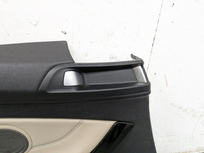 BMW F32 4 Series Left/Driver Side Rear Oyster Dakota Leather Door Panel Card 51437389761