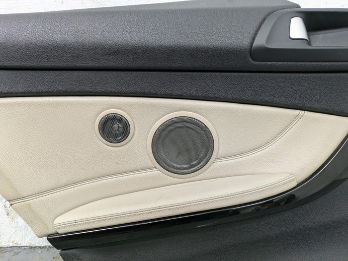 BMW F32 4 Series Left/Driver Side Rear Oyster Dakota Leather Door Panel Card 51437389761