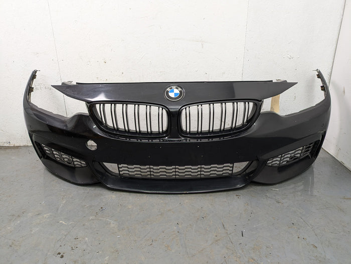 BMW F32 F33 F36 4 Series M Sport Front Bumper Black Sapphire Metallic (475)